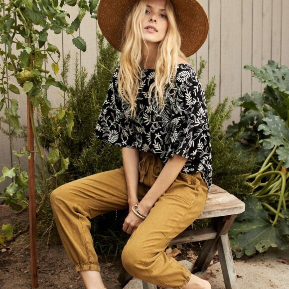 Anthropologie Rhys linen-blend joggers - Picture 14 of 14